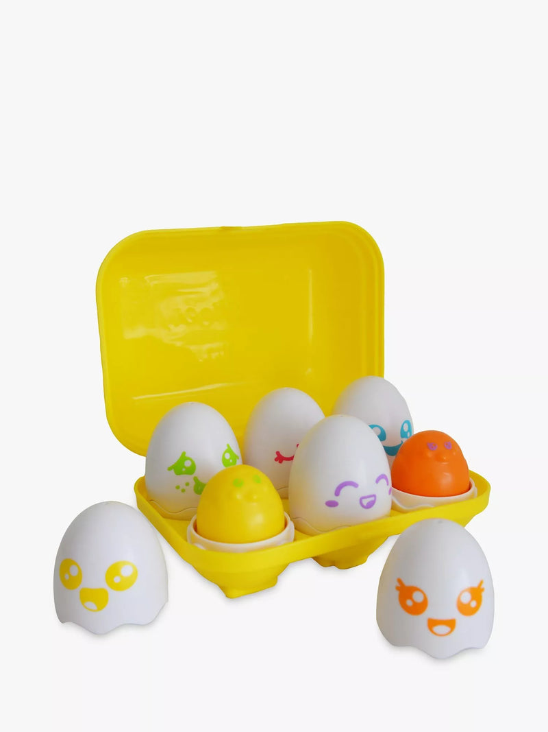 TOMY Hide & Squeak Eggs baby toy (British brand)