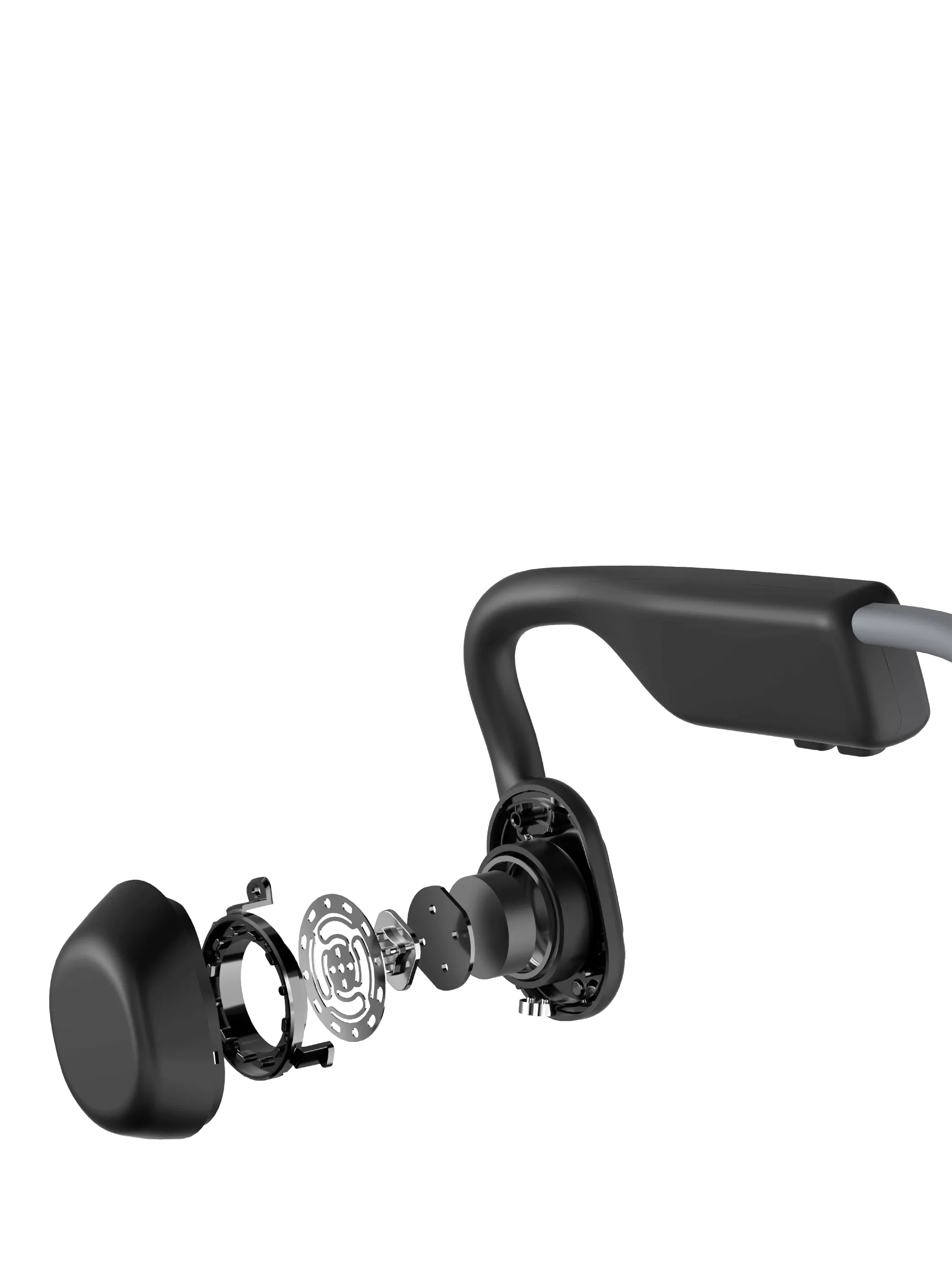 Shokz OpenMove bone conduction headphones Grey - British product