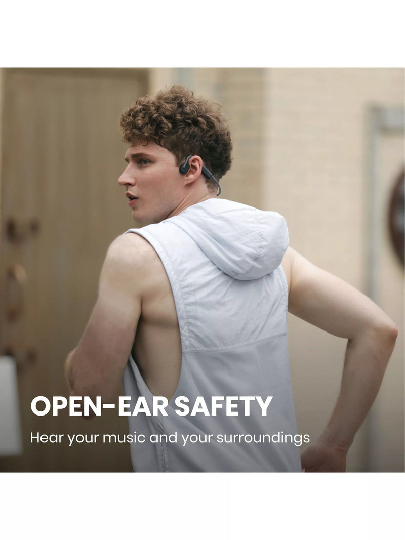 Shokz OpenMove bone conduction headphones Grey - British product