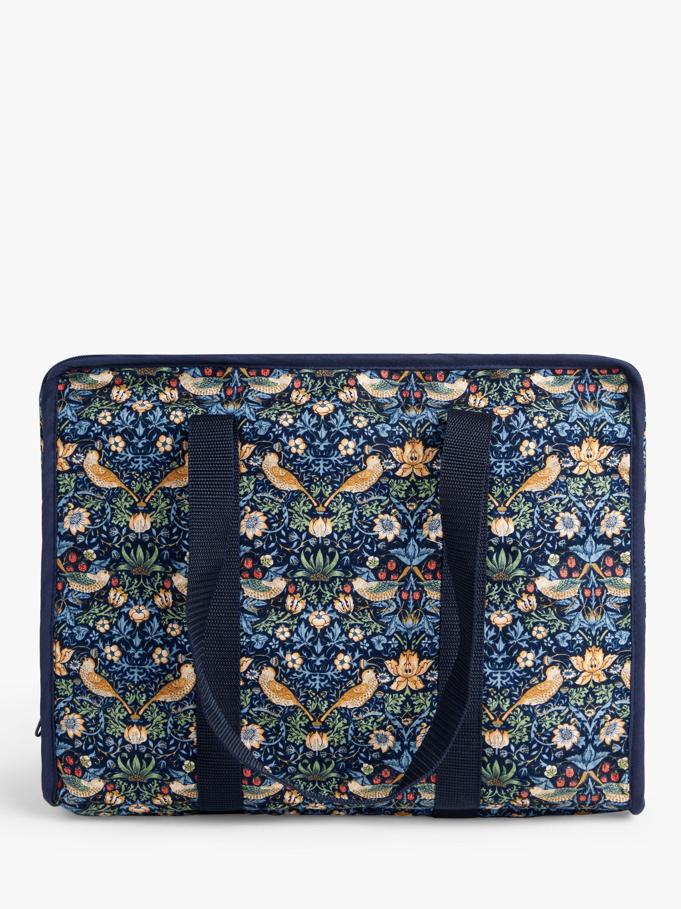 John Lewis William Morris Strawberry Thief Craft Bag, Navy