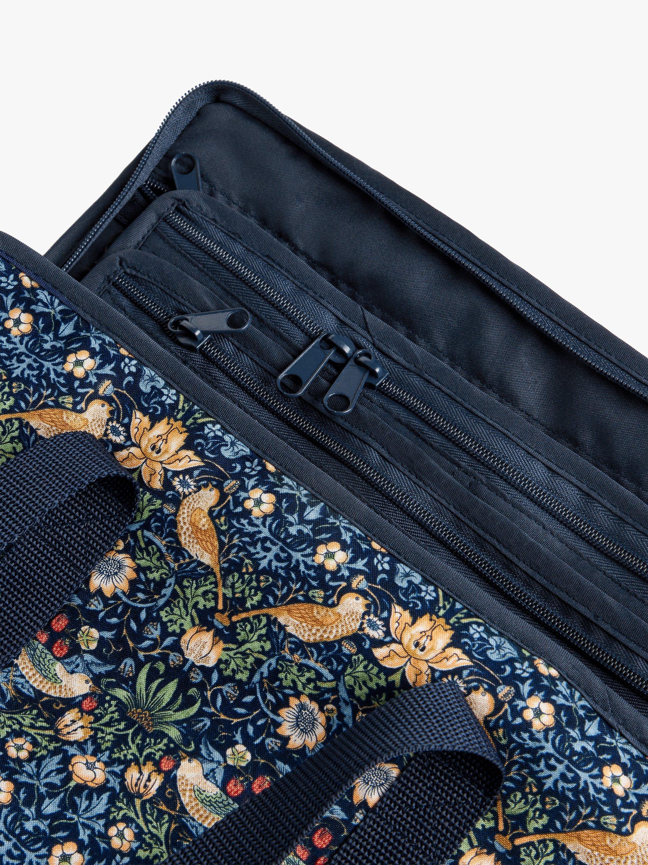 John Lewis William Morris Strawberry Thief Craft Bag, Navy