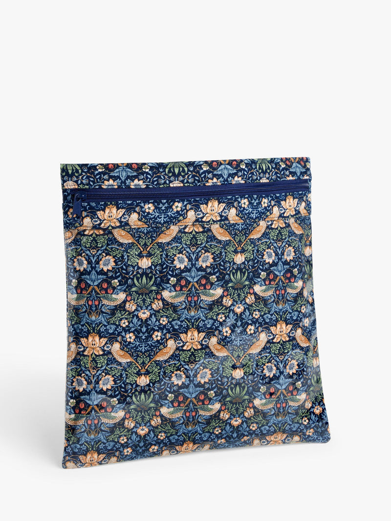 John Lewis Strawberry Thief craft storage pouch in navy, UK version