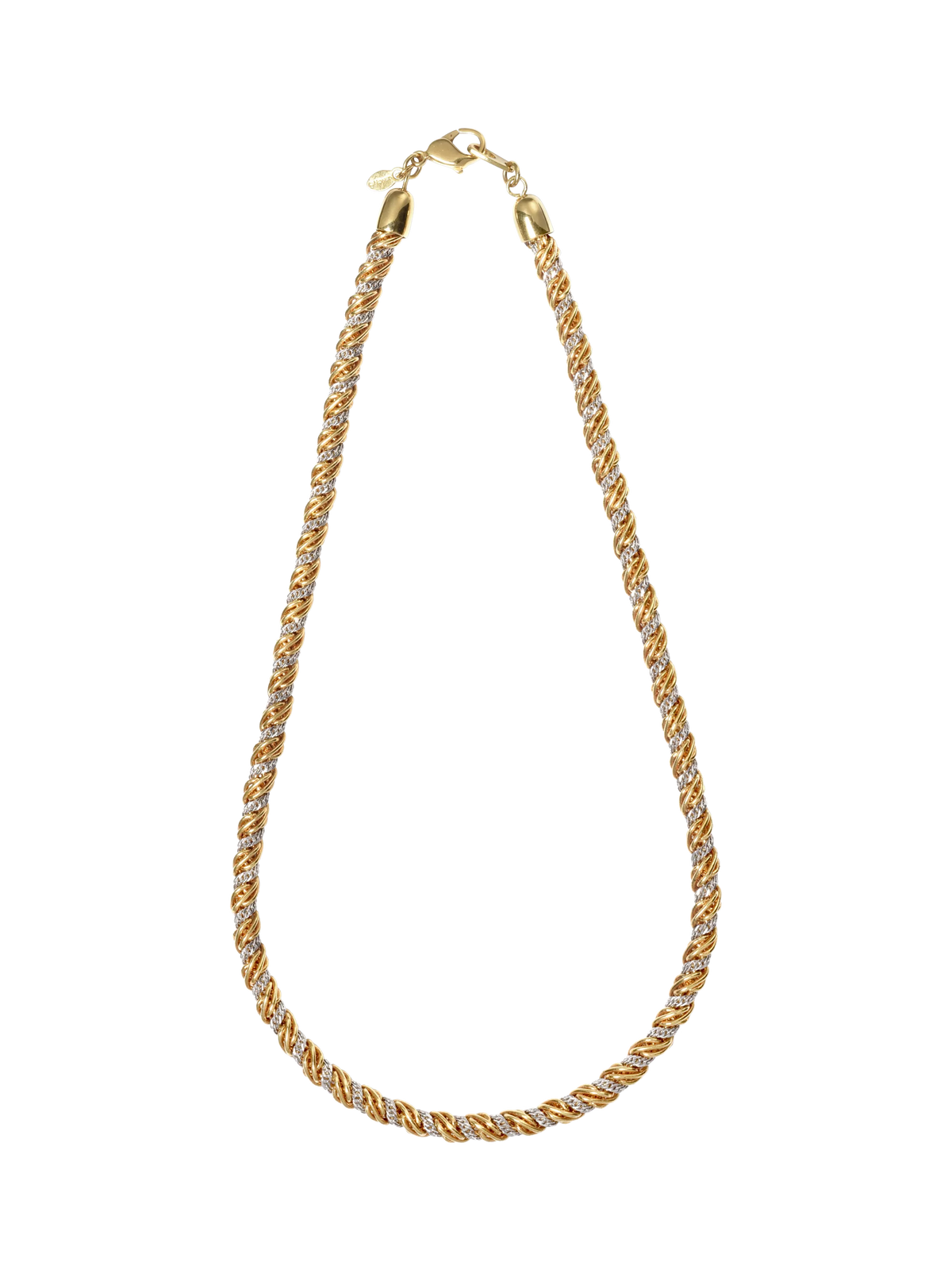 Eclectica Halskette 22 Karat Gold Rhodium Platin 45cm - Britisches Produkt