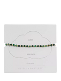Estella Bartlett green agate beaded bracelet in gold - British product