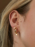 Estella Bartlett Stern Zirkonia Ohrstecker Gold - Britisches Produkt