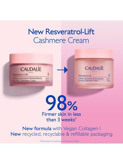 John Lewis Caudalie Resveratrol-Lift Firming Cashmere Cream Refill Facial Moisturiser 50ml- Buy online at McGrocer