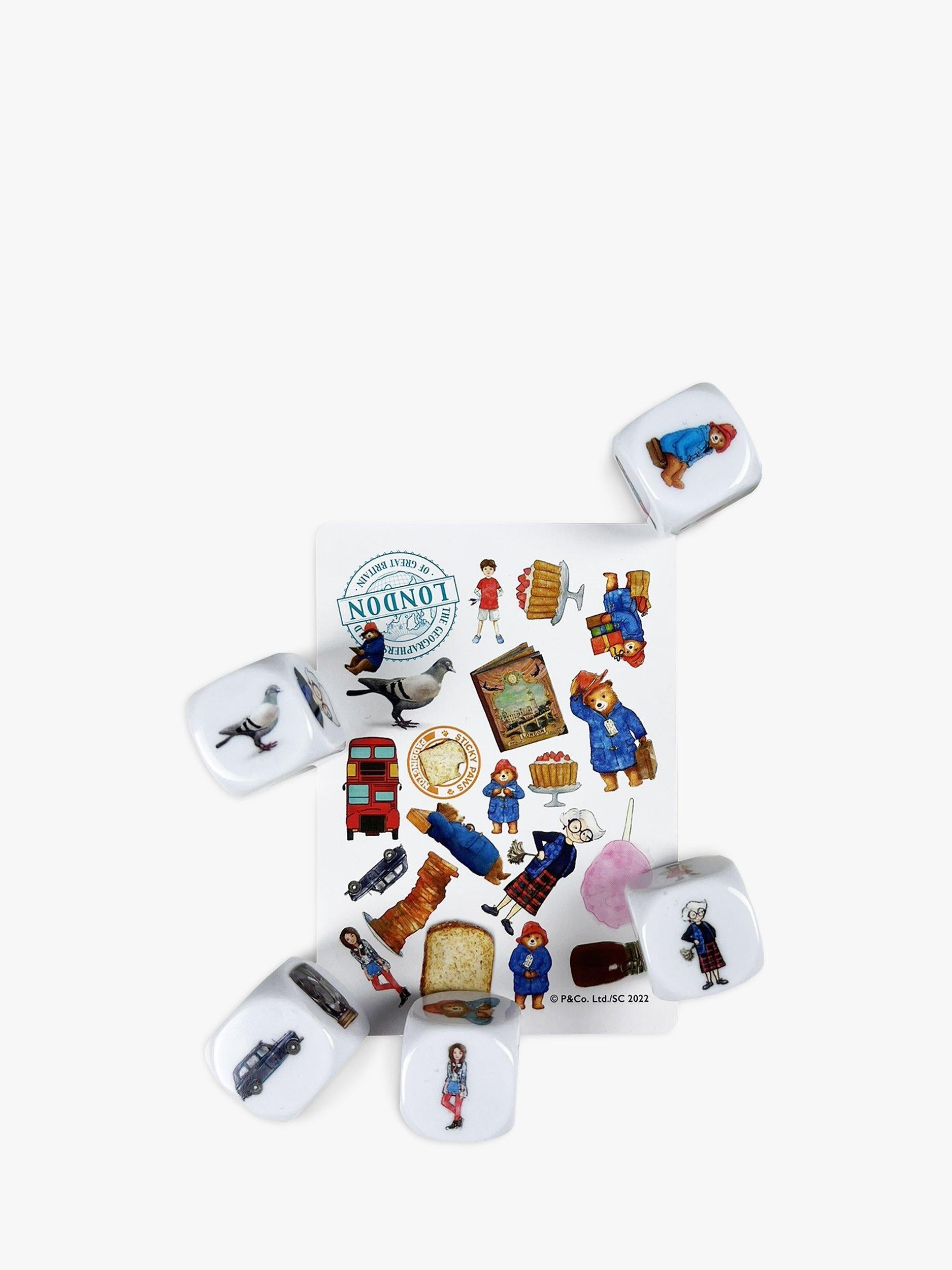 Paddington Bear matching game with cards and dice, imported from the UK