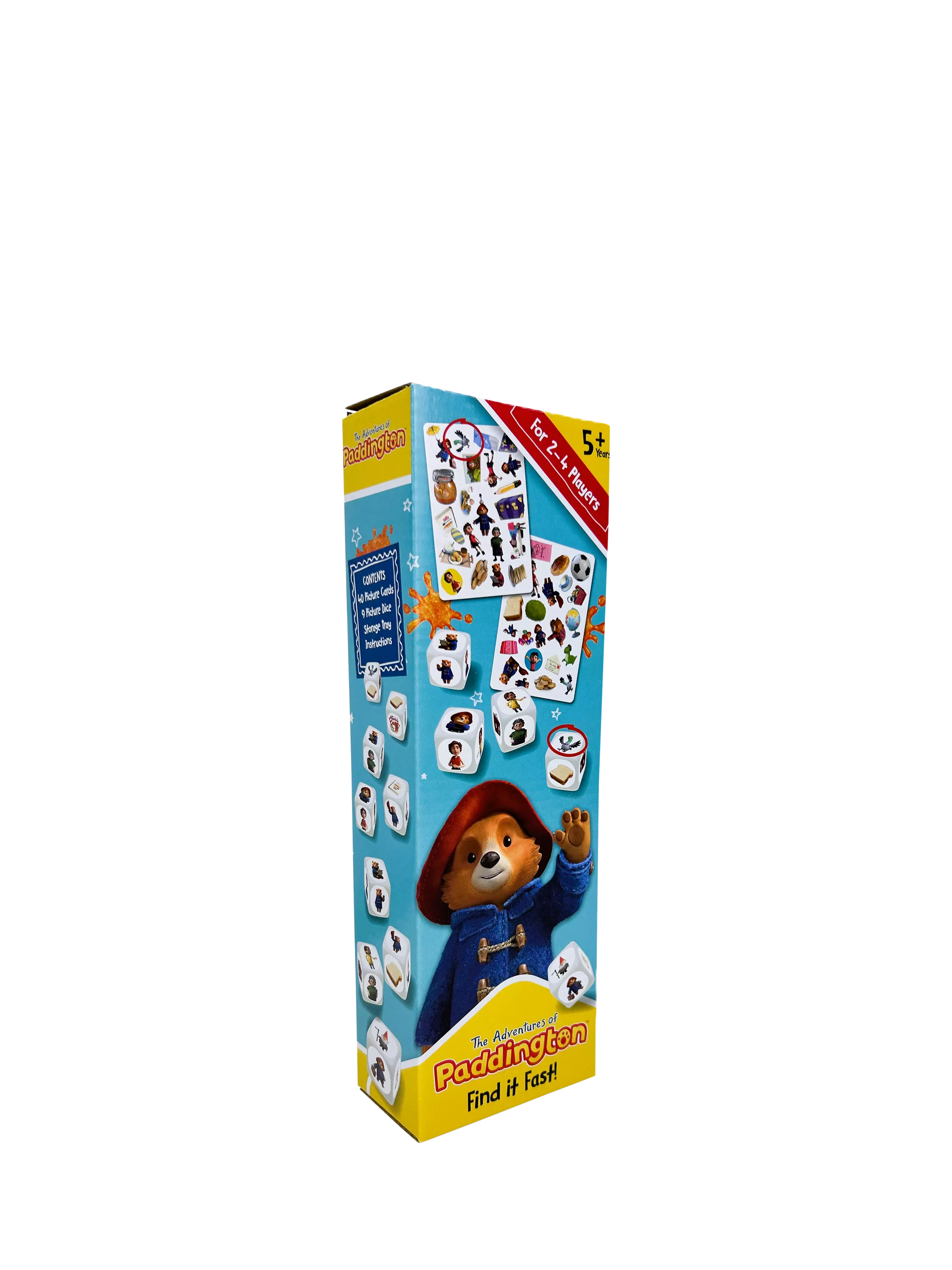 Paddington Bear matching game with cards and dice, imported from the UK