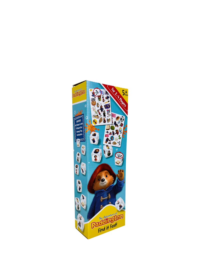 Paddington Bear matching game with cards and dice, imported from the UK