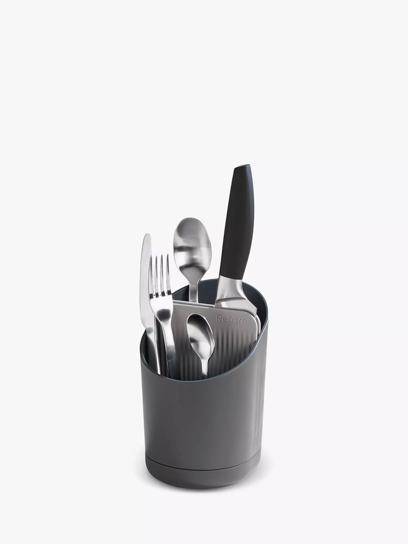 ReBorn recycled plastic cutlery drainer, imported from the UK
