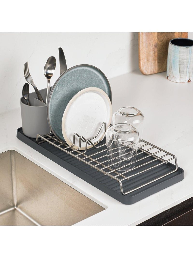 ReBorn Compact Dish Rack Recycled Plastic 46 x 20cm, imported from the UK