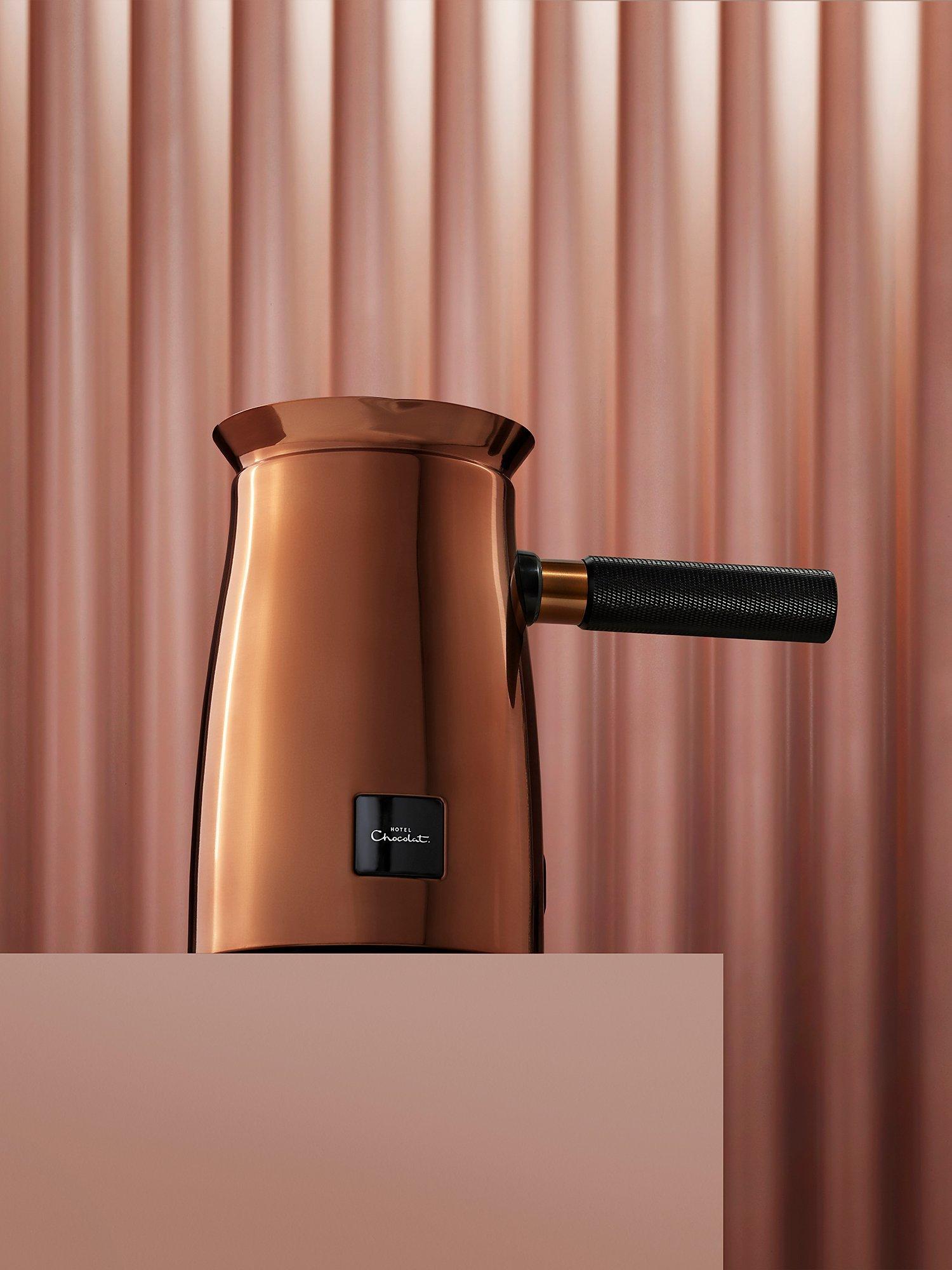 Hotel Chocolat Velvetiser chocolate machine with Podcups, UK version