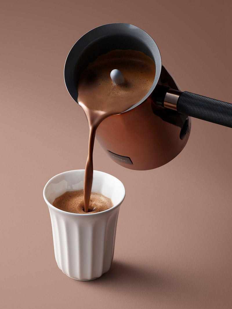 Hotel Chocolat Velvetiser chocolate machine with Podcups, UK version