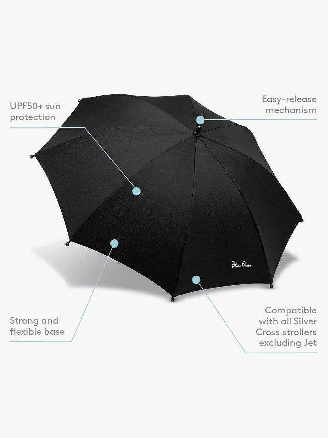 Silver Cross Stroller Parasol Black (British brand)