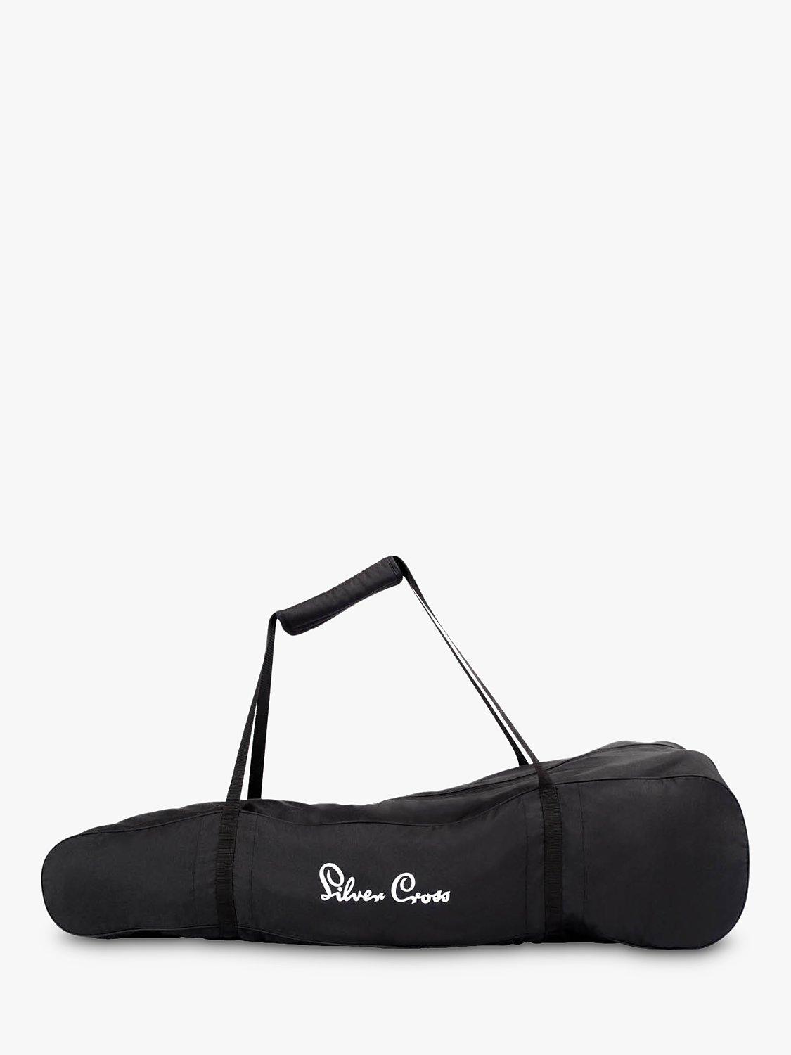 Silver Cross black stroller bag (British brand)