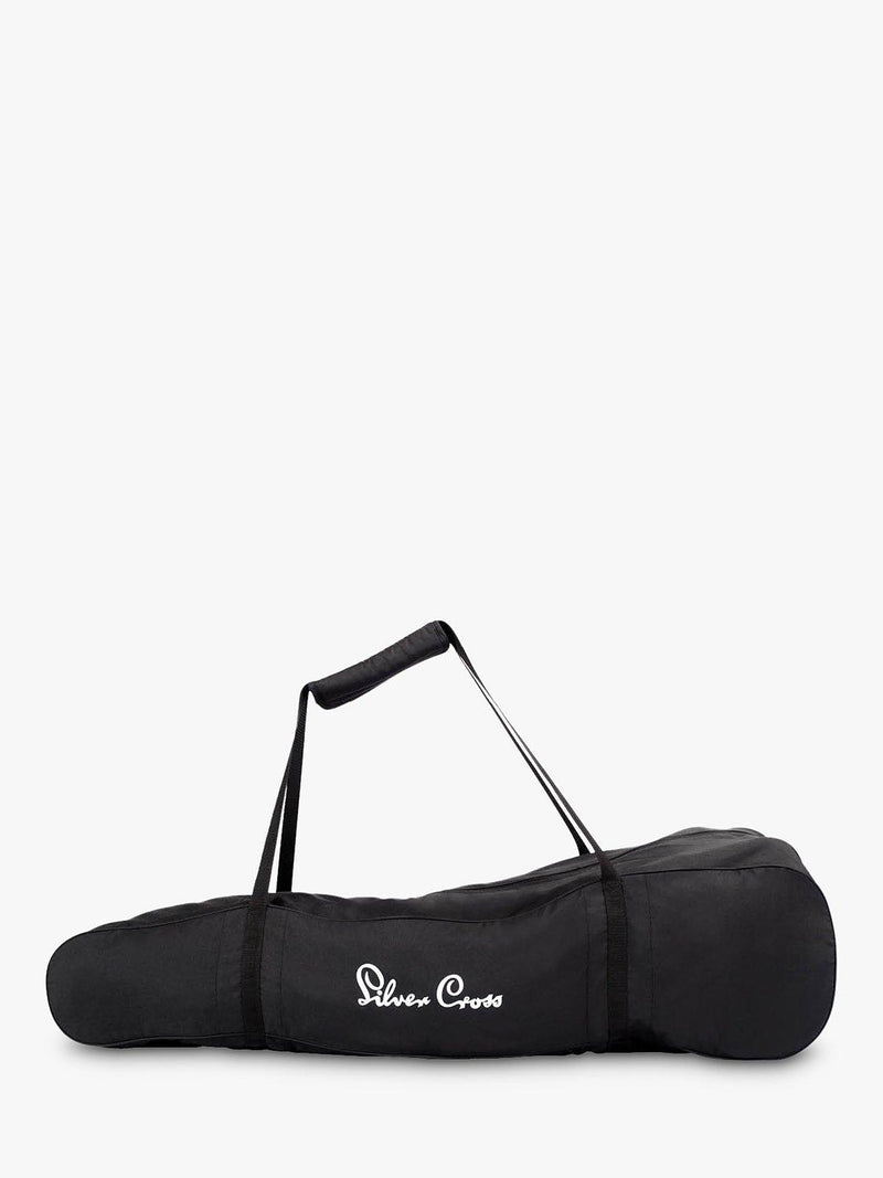 Silver Cross black stroller bag (British brand)