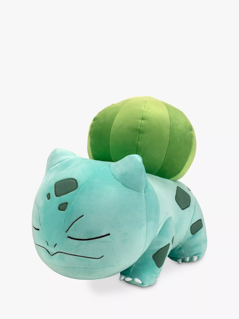 Pokémon Sleeping Bulbasaur 18" Plush Soft Toy, Blue/Green