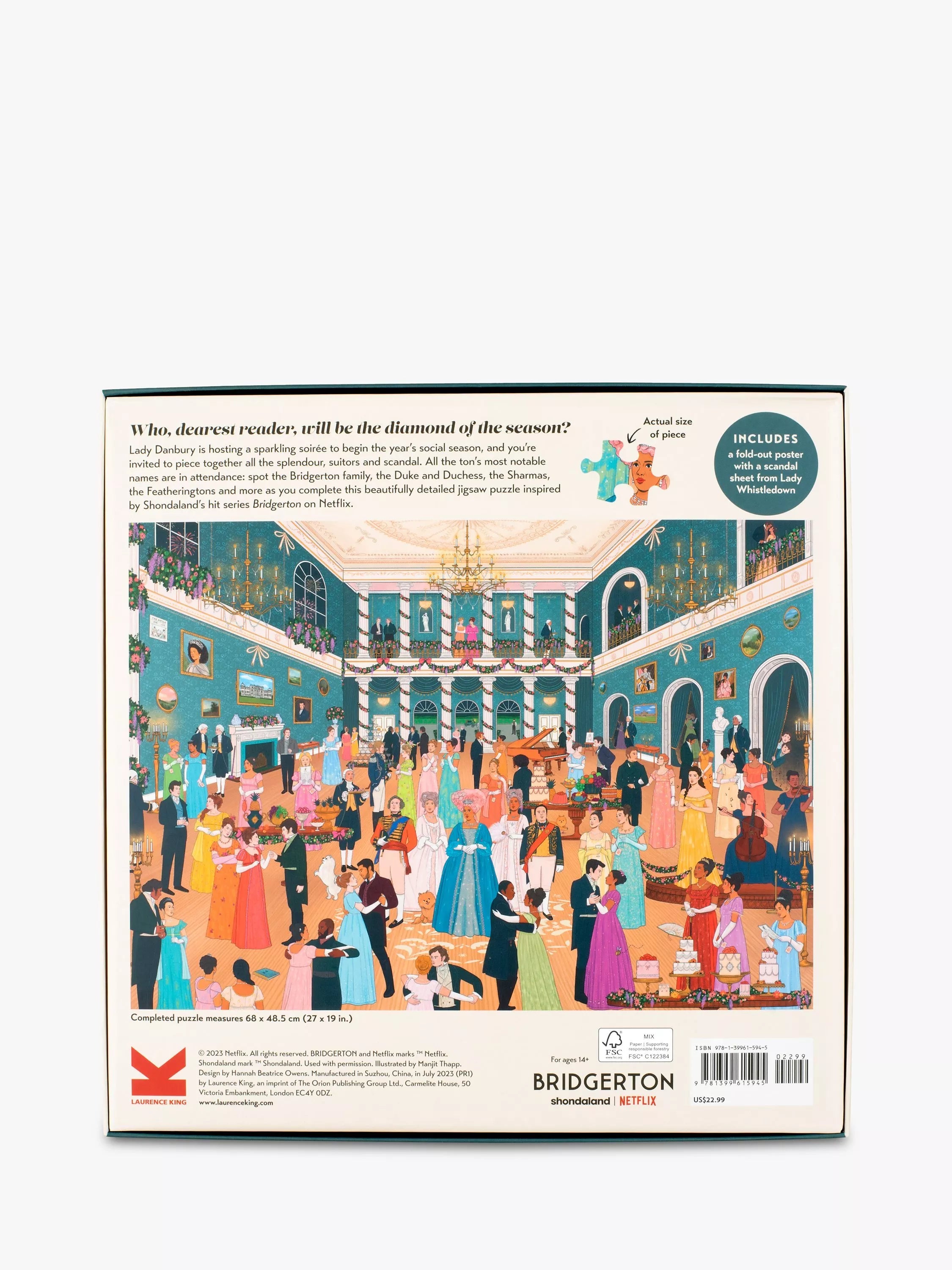 Laurence King Publishing The World of Bridgerton jigsaw puzzle 1000 pieces, UK version