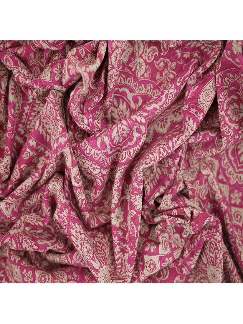 Tissu jersey Montreux Fabrics motif persan multi, importé du Royaume-Uni