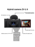 Sony ZV-1 II digitale Kompaktkamera mit 18-50mm Objektiv, UK-Version