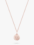 Erkannter Du bist genug Popon-Anhänger Halskette Sterlingsilber Roségold (britische Marke)