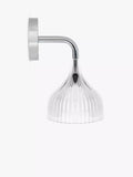 Kartell E clear shade wall light, UK version