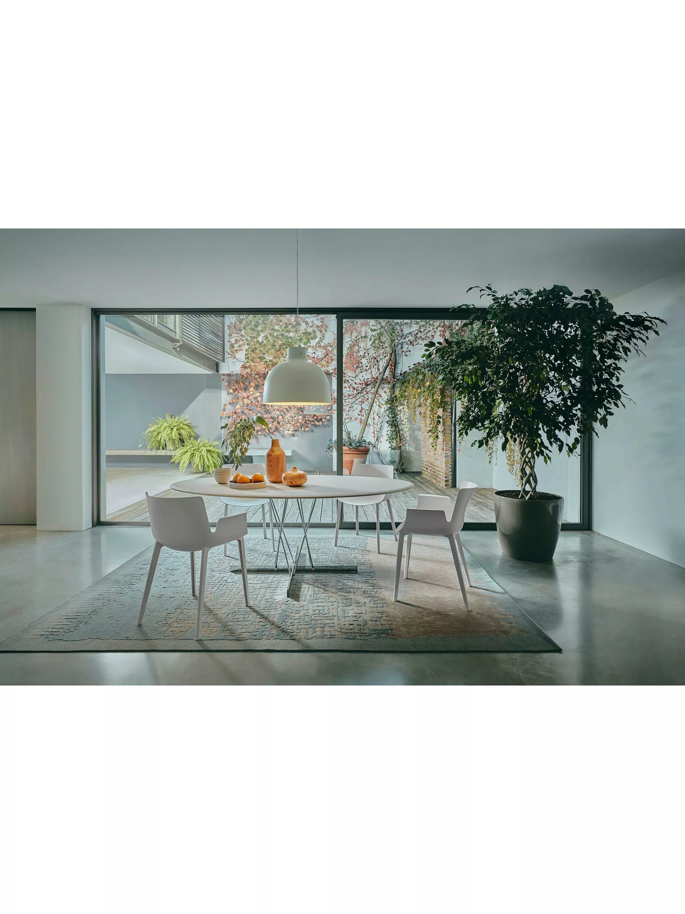 Kartell Bellisima pendant ceiling light glossy white (British brand)