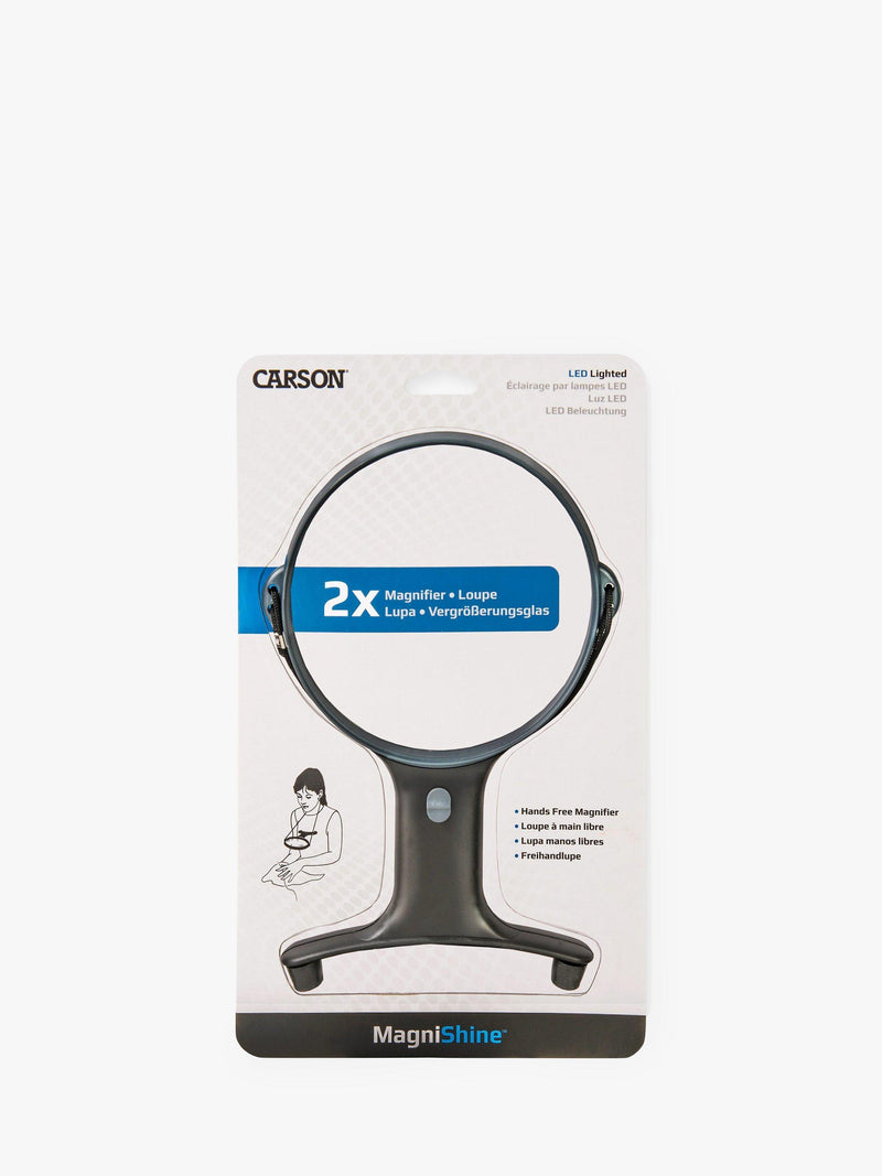 Carson Magnishine 2x forstørrelsesglass med LED-lys, UK-versjon