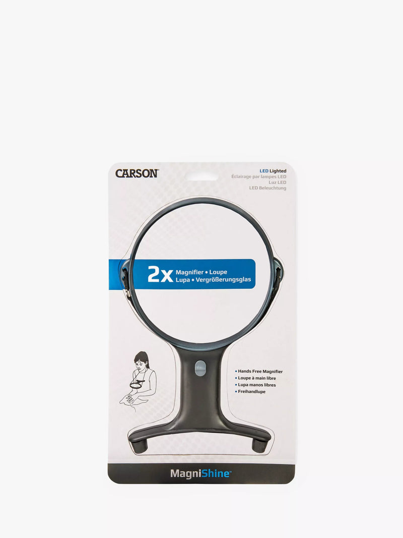 Carson Magnishine 2x magnifying lens with LED light, UK version