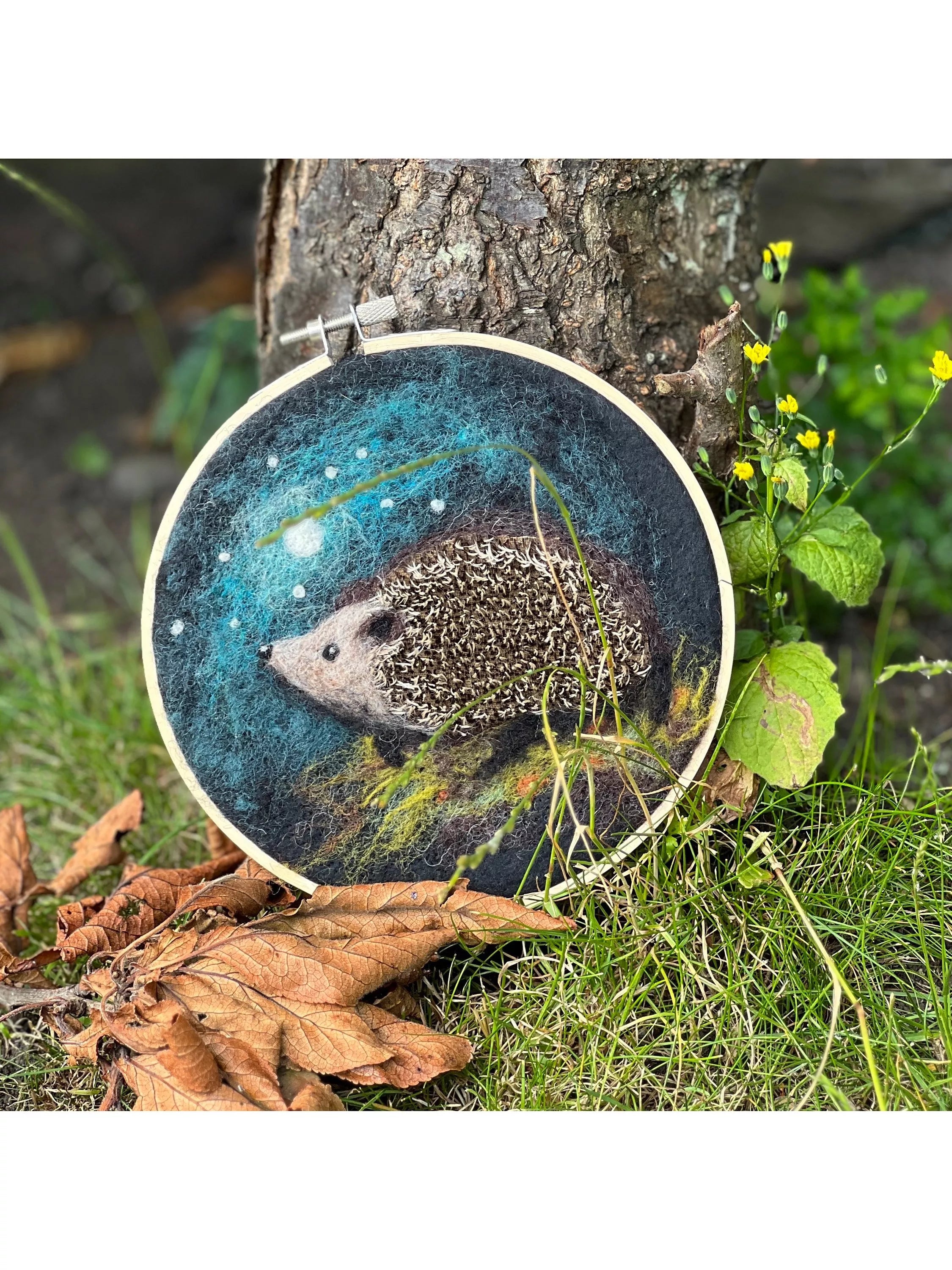 Crafty Kit Company hedgehog needle felting kit, UK version