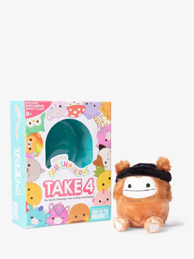 Squishmallows Take4 card game with exclusive Benny - British product