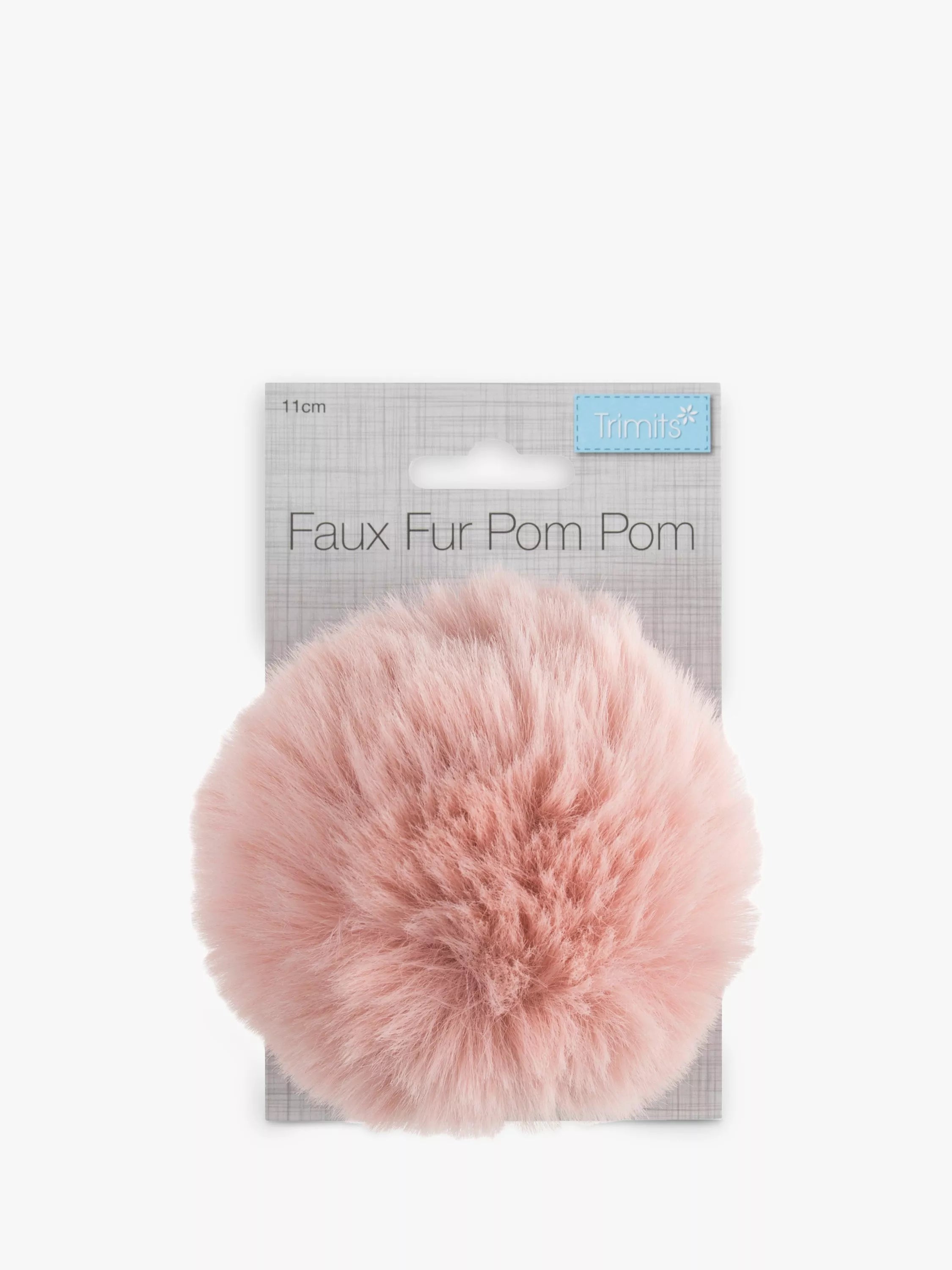 Trimits faux fur pompom 11cm - British product