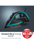 Tefal Puregliss FV8066 Dampfbügeleisen schwarz und blau, UK-Version
