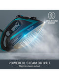Tefal Puregliss FV8066 Dampfbügeleisen schwarz und blau, UK-Version