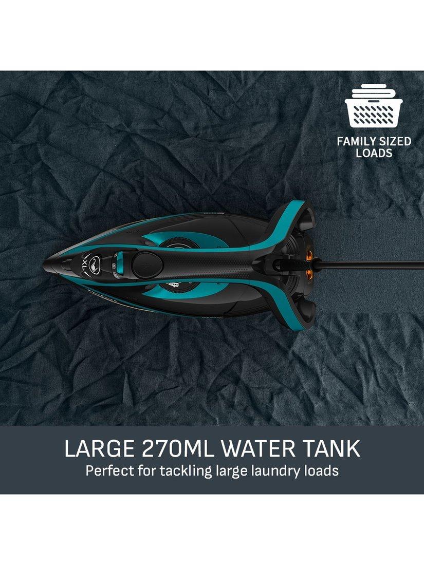 Tefal Puregliss FV8066 Dampfbügeleisen schwarz und blau, UK-Version