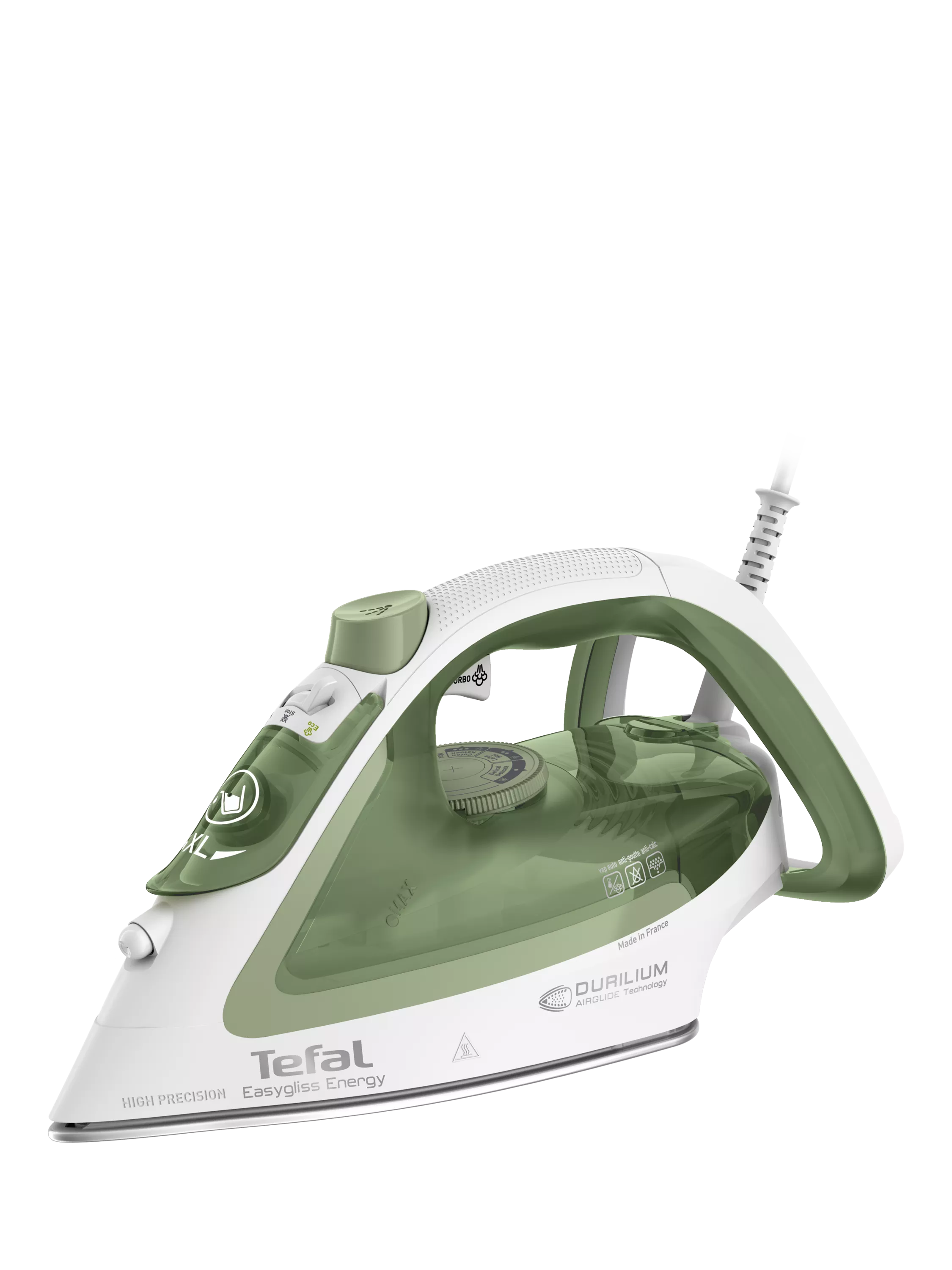 Tefal Easygliss Eco FV5781 steam iron white green, UK version