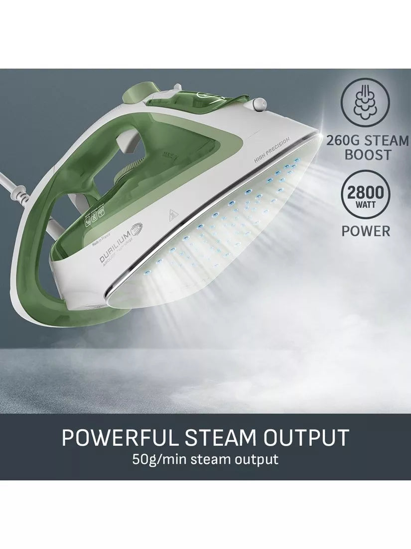 Tefal Easygliss Eco FV5781 steam iron white green, UK version