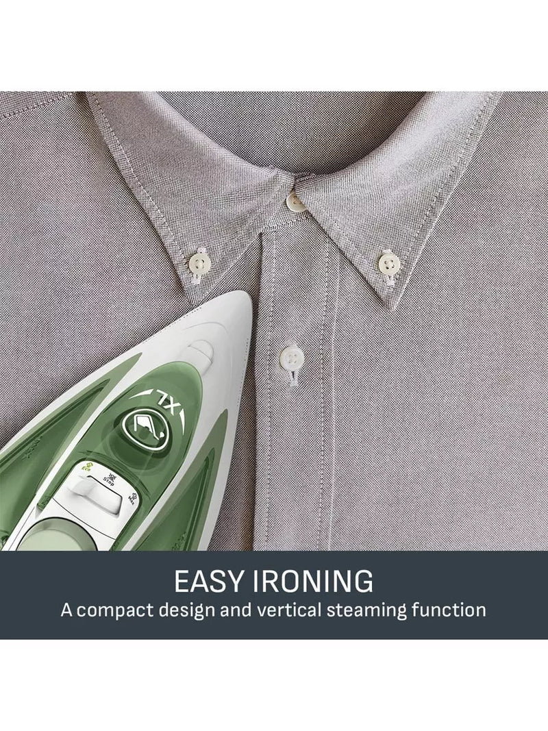Tefal Easygliss Eco FV5781 steam iron white green, UK version