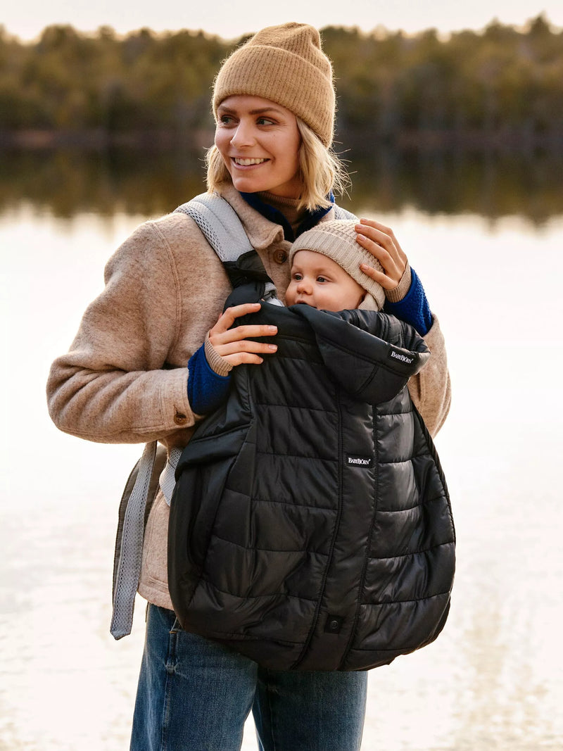 BabyBjörn Baby Carrier Winter Cover in Black - British product