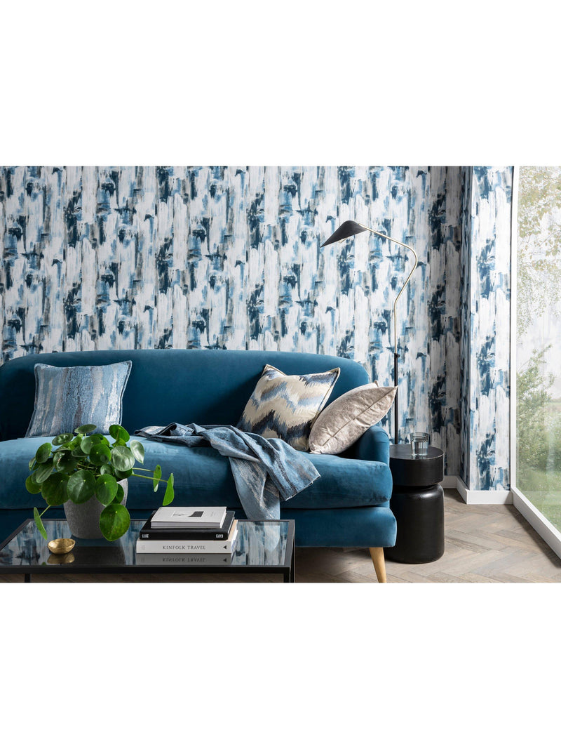 Clarke & Clarke Lagna distressed stripe wallpaper, UK version