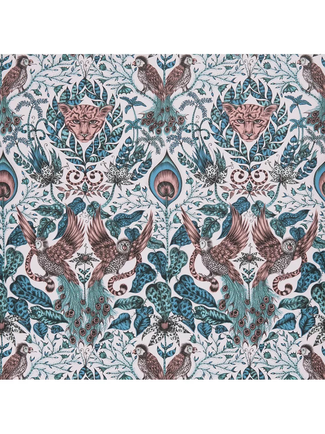 Clarke & Clarke Amazon Wallpaper - Navy W0098/03