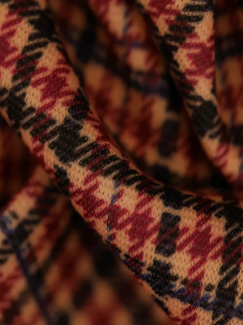 Montreux Fabrics houndstooth jersey fabric multi colour, UK version