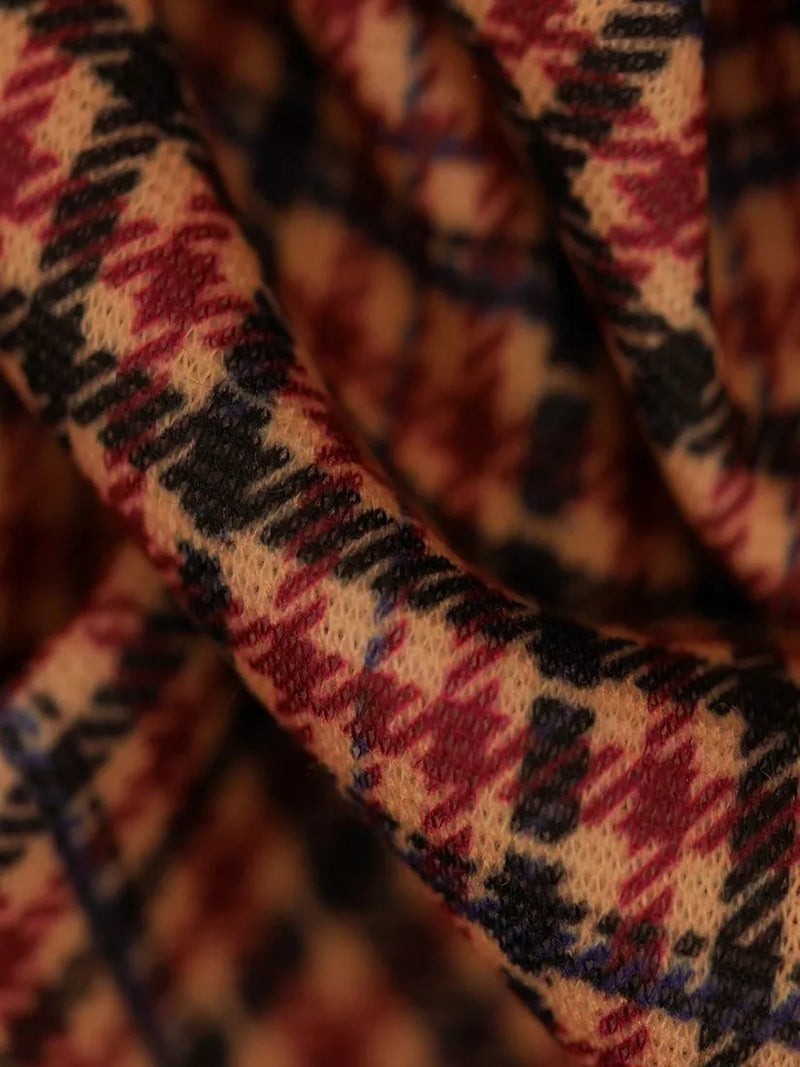 Montreux Fabrics houndstooth jersey fabric multi colour, UK version