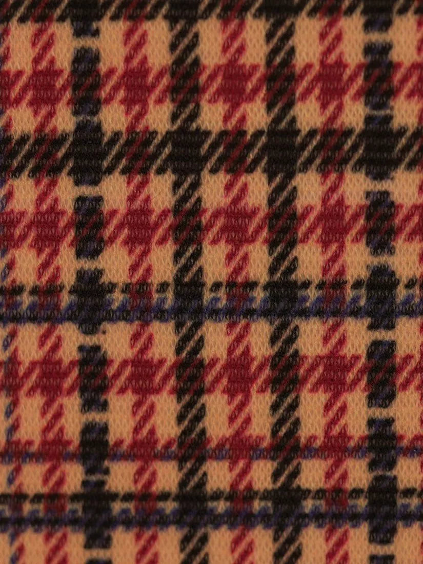 Montreux Fabrics houndstooth jersey fabric multi colour, UK version