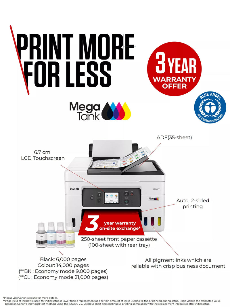 Canon MAXIFY GX4050 all-in-one wireless printer, UK version