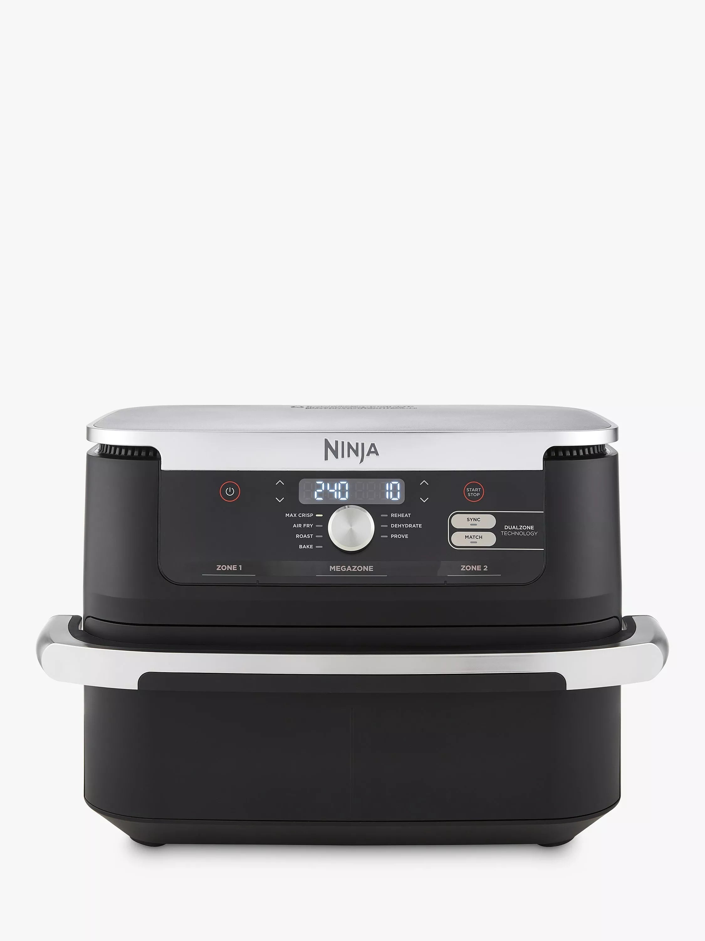 Ninja Foodi FlexDrawer Friteuse à air double 10,4 L Noir, version UK