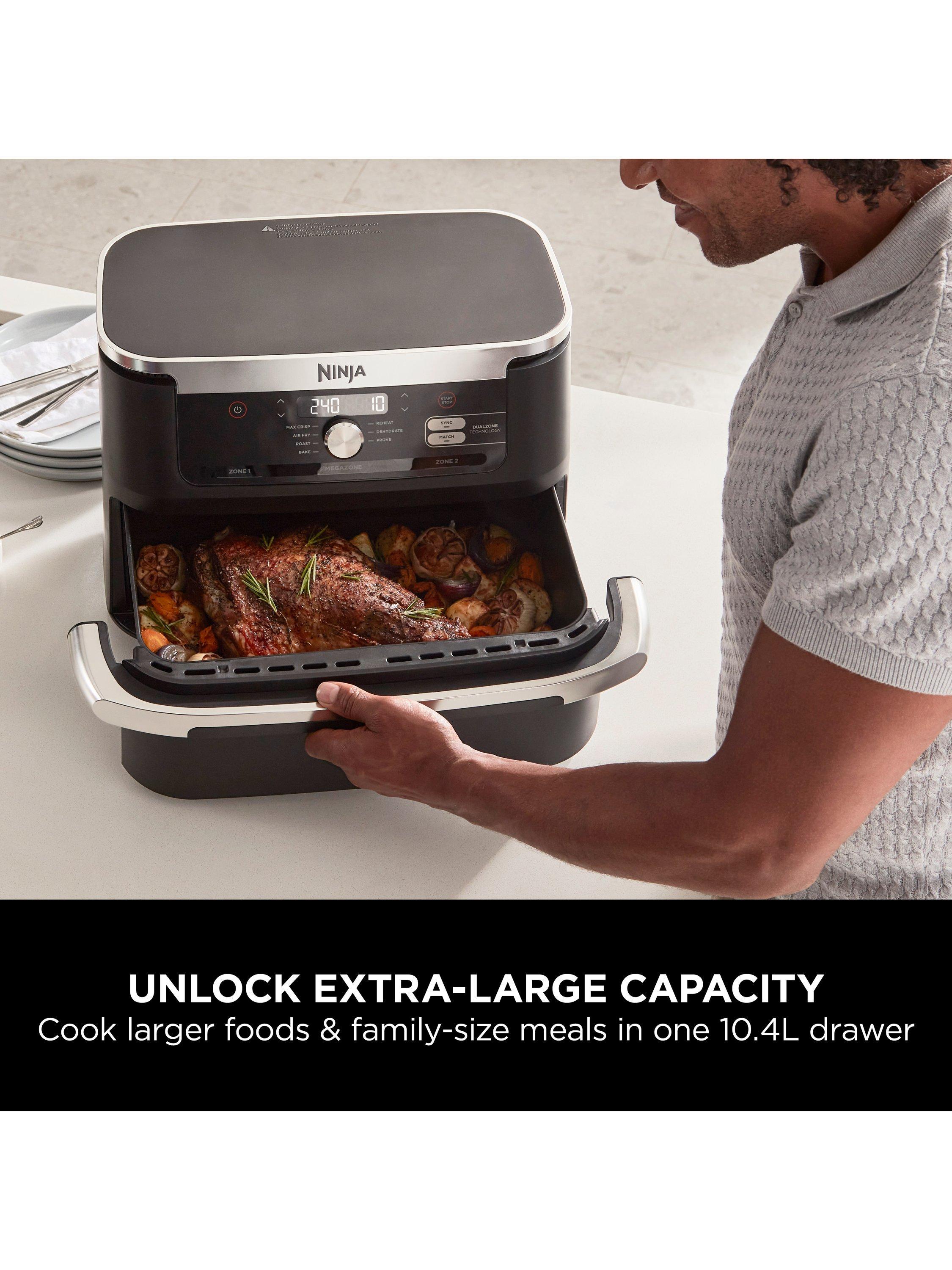 Ninja Foodi FlexDrawer Dual Air Fryer 10.4L Black, UK version