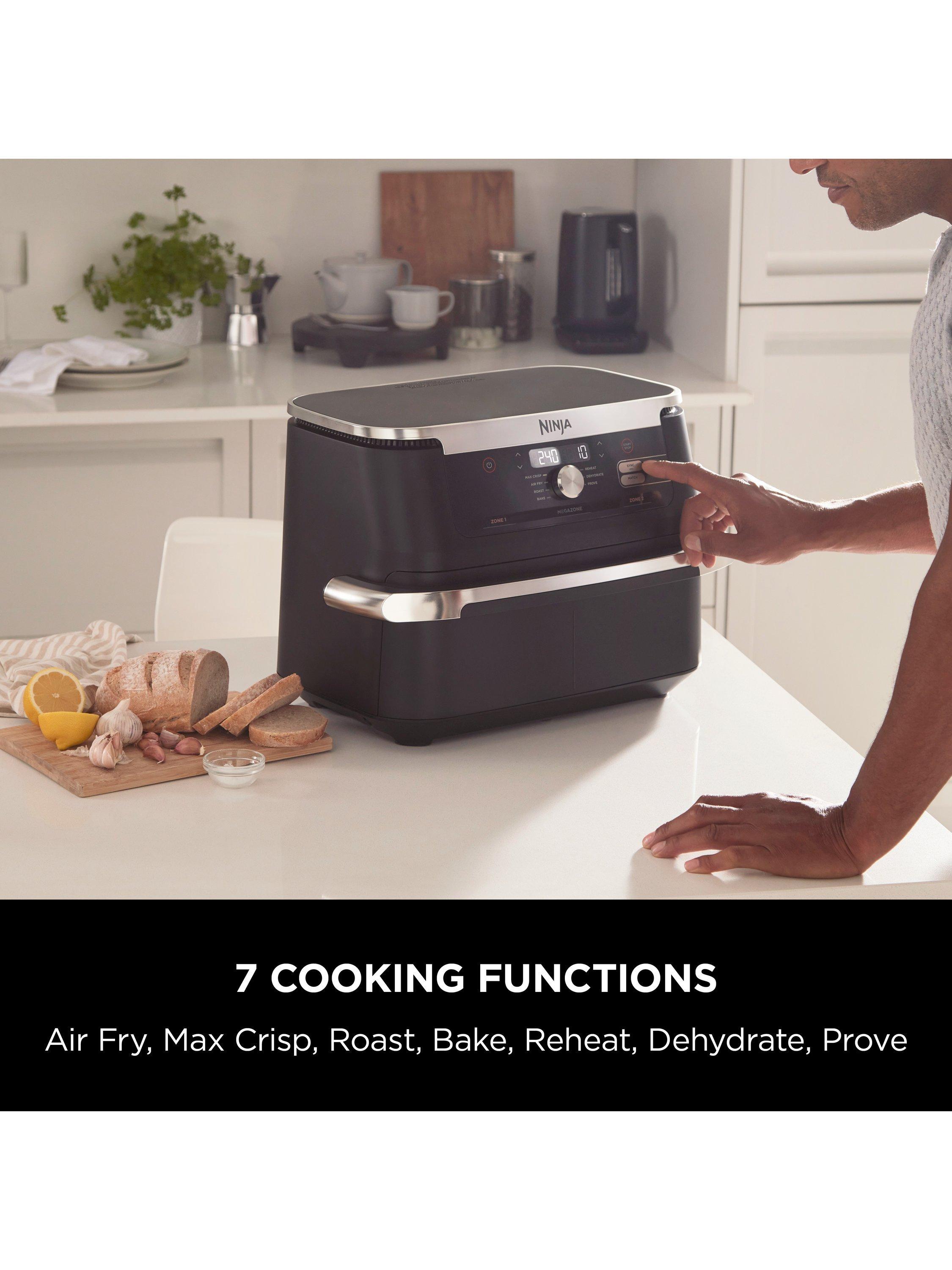 Ninja Foodi FlexDrawer Friteuse à air double 10,4 L Noir, version UK