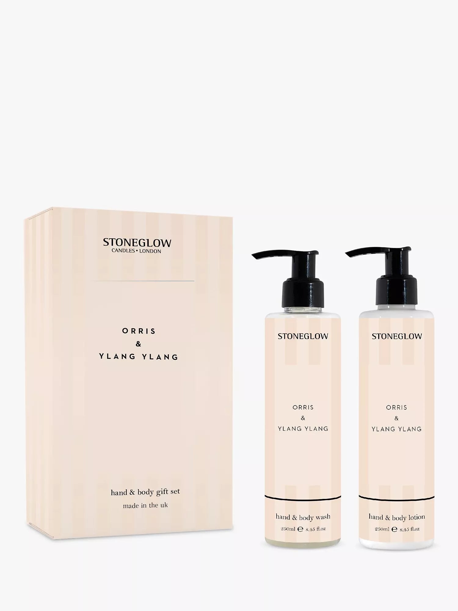 Stoneglow Orris & Ylang Ylang hand body gift set 500ml (British brand)