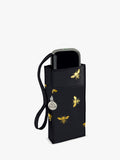 Fulton compact umbrella Golden Bees black multi, imported from the UK